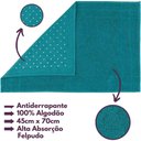Ver imagem 3 de Jogo de Toalha Montreal 2 Banhão + 2 Rosto + 2 Tapete Piso Luxuoso 100% Algodão Verde Claro