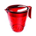 Ver imagem 1 de Jarra Para Suco ou Água Modelo Trama 3 Litros - Vermelho