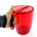 Ver imagem 3 de Jarra Para Suco ou Água Modelo Trama 3 Litros - Vermelho