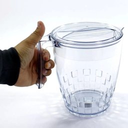 Jarra Para Suco ou Água Modelo Trama 3 Litros - Transparente - 3