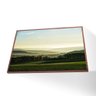 Quadro Paisagem Campo Verde Canvas sem Vidro Tamanho Moldura 40x30 Filete Madeira - 1