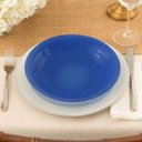 Ver imagem 4 de Prato Fundo de Vidro Diamante Sky Azul 22cm 12 Unidades - Nadir 5838