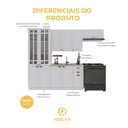 Ver imagem 5 de Armário de Cozinha Modulada Compacta Fidelitá Nara 100% MDF 4 Peças 280cm 12 Portas 2 Gavetas sem