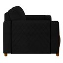 Ver imagem 7 de Kit 2 Poltronas Decorativas Pés Madeira Maceió Veludo Preto - Gran Belo