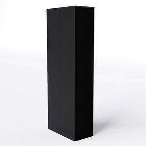 Armário para Escritório Alto com Portas:preto