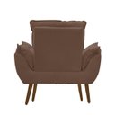 Ver imagem 2 de Kit Poltrona com Puff Opala para Sala Confortável e Resistente Suede