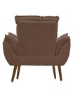 Ver imagem 2 de Kit Poltrona com Puff Opala para Sala Confortável e Resistente Suede