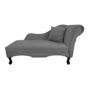 Ver imagem 1 de Recamier Divã Sofá Olivia Psicologia Consultório Suede Cinza - LM DECOR