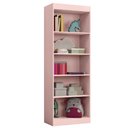 Ver imagem 1 de Estante Livreiro Office Organizador e Multiuso 4 Prateleiras Rose J&a