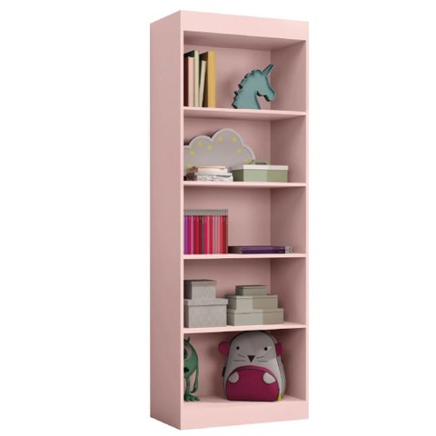 Estante Livreiro Office Organizador e Multiuso 4 Prateleiras Rose J&a