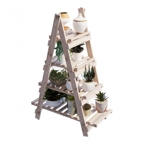 Suporte de Plantas e Vasos Decorativos 4 Prateleiras 