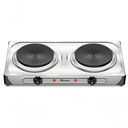 Ver imagem 2 de Fogao Portatil Eletrico de Bancada 2 Bocas 110V 2000W Inox