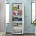 Ver imagem 2 de Armário Multiuso 2 Portas com Rodízios Arezzo Branco