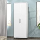 Ver imagem 1 de Armário Multiuso 2 Portas com Rodízios Arezzo Branco