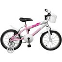 Ver imagem 1 de Bicicleta Aro 16 Free Girl Rosa Com Branco Feminina - Master Bike