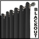 Ver imagem 4 de Cortina Blackout Blecaute Napoli Quarto 5,50 X 2,80 Preto