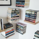 Ver imagem 1 de Kit 4 Suportes de Parede Metálicos Reforçados Aço Livros Decoração Moderna Versátil
