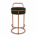 Ver imagem 6 de Banqueta Berlim Veludo Base Ferro Moderno Elegante Pés Apoio:Bronze