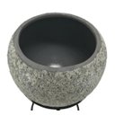 Ver imagem 3 de Cachepot de cerâmica com suporte de metal 30cm