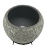 Cachepot de cerâmica com suporte de metal 30cm - 3