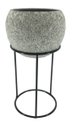 Ver imagem 1 de Cachepot de cerâmica com suporte de metal 30cm