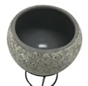 Ver imagem 2 de Cachepot de cerâmica com suporte de metal 30cm