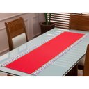 Ver imagem 1 de Caminho de Mesa Trilho Retangular Estampado 1,40 X 0,45 4 /6 Lugares Cozinha Sala Jantar Melância