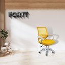 Ver imagem 4 de Cadeira de Escritório Secretária Base Cromada com Rodinha Fortt Lisboa Csf02