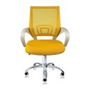 Ver imagem 3 de Cadeira de Escritório Secretária Base Cromada com Rodinha Fortt Lisboa Csf02