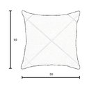 Ver imagem 3 de Kit 2 Capas para Almofada Drapeada em Veludo Quadrada 50x50 Marrom Camurça