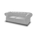 Ver imagem 2 de Sofá 2 Lugares Chesterfield Corano Branco Capitonê Consultório Escritório Recepção Quarto Sala de Es