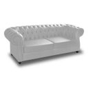 Ver imagem 1 de Sofá 2 Lugares Chesterfield Corano Branco Capitonê Consultório Escritório Recepção Quarto Sala de Es