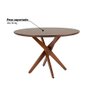 Conjunto com Mesa de Jantar / 4 Cadeiras Asterisco - Castanho/Preto - 4