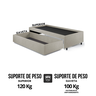 Base Box Cama Solteiro com Gaveta Sapateira 88x188cm Courino - 9