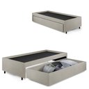 Ver imagem 2 de Base Box Cama Solteiro com Gaveta Sapateira 88x188cm Courino