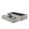 Base Box Cama Solteiro com Gaveta Sapateira 88x188cm Courino - 4