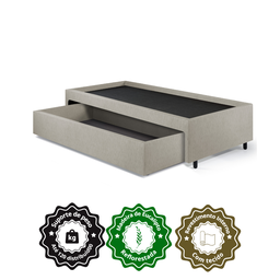 Base Box Cama Solteiro com Gaveta Sapateira 88x188cm Courino - 6