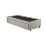 Base Box Cama Solteiro com Gaveta Sapateira 88x188cm Courino - 10
