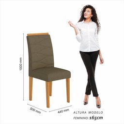 Mesa com 4 Cadeiras Nepal 1,36 Branco/cinam/capucci - Móveis Arapongas Branco/cinamomo/capuccino - 7