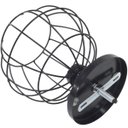 Ver imagem 5 de 2 Lustres Teto Plafon Industrial Aramado Globo Retrô Luminária Sobrepor Vintage Preto Agp Ilumini