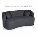 Ver imagem 7 de Sofá com Chaise Ilhéus 3 Lugares Fixo 180cm Grafite Bouclê King House