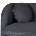 Ver imagem 3 de Sofá com Chaise Ilhéus 3 Lugares Fixo 180cm Grafite Bouclê King House