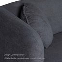 Ver imagem 4 de Sofá com Chaise Ilhéus 3 Lugares Fixo 180cm Grafite Bouclê King House