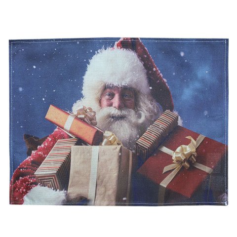 Jogo Americano Estampa Natalina Papai Noel 6 Peças