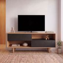 Ver imagem 1 de Rack para TV até 60 Polegadas Nara 100% MDF 2 Portas Pés Palito