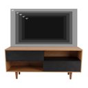 Ver imagem 7 de Rack para TV até 60 Polegadas Nara 100% MDF 2 Portas Pés Palito