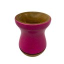 Ver imagem 1 de Cuia Bicolor/decorada Rosa com Gliter e Amadeirado