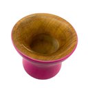 Ver imagem 4 de Cuia Bicolor/decorada Rosa com Gliter e Amadeirado