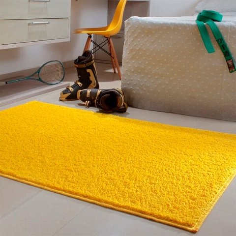 Passadeira Classic Amarelo 0,66x1,20 - Tapetes Yellowart