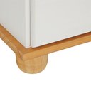 Ver imagem 7 de Balcão Aparador Madeira Gaveteiro 4 Gavetas Colmar Mel Branco